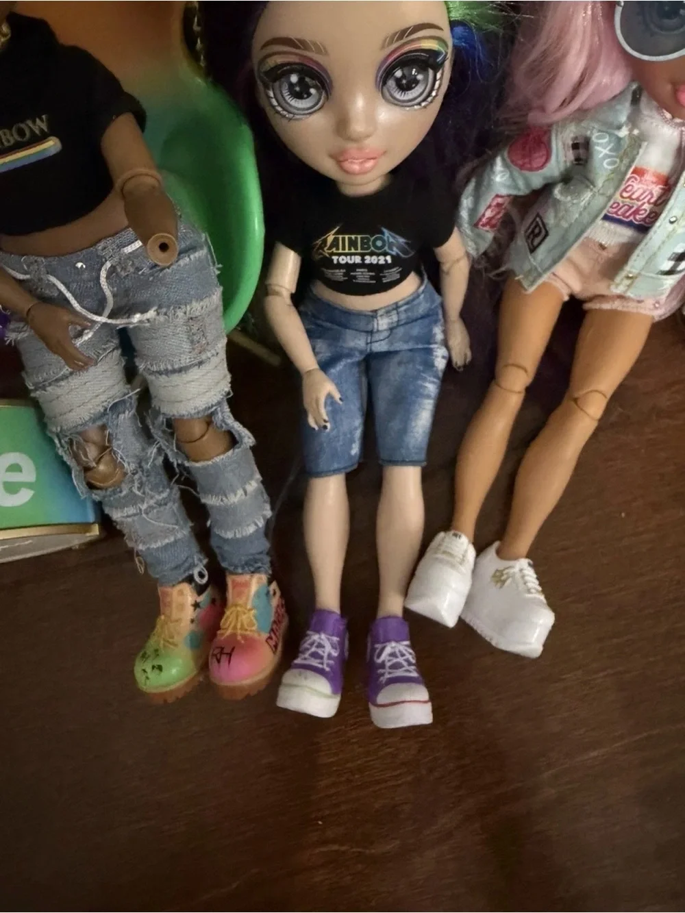 Rainbow High Doll set with drums, chair, microphone